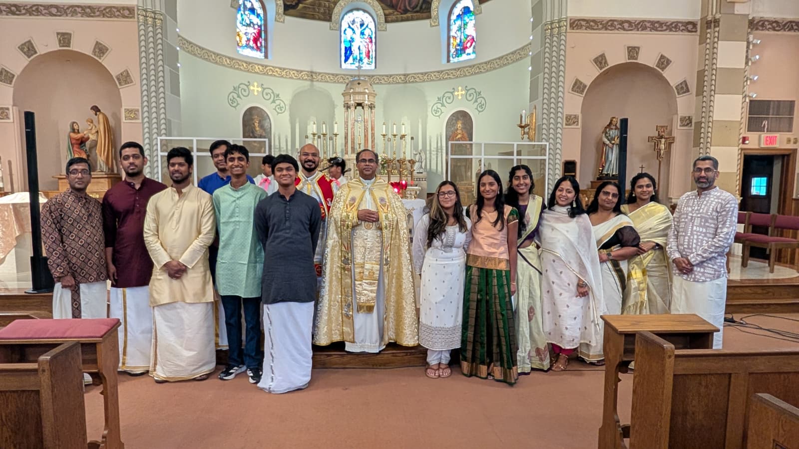 Our CCD teachers gathered in the church sanctuary